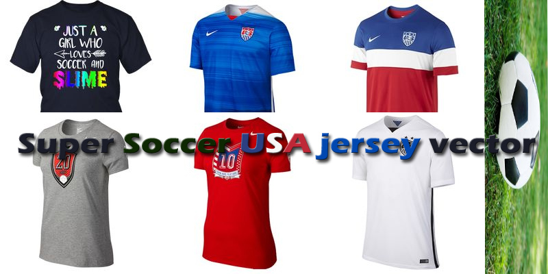 Slime Super Soccer USA jersey vector