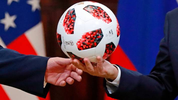 News Trump Throws Putin's Soccer Ball Gift To Melania