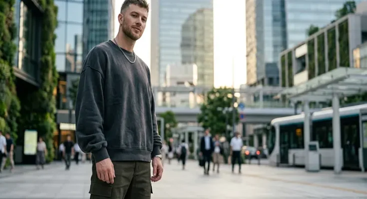 The New Silhouette: Why Oversized Drop Shoulder Boxy Fit Sweatshirts Define Men’s Style in 2026